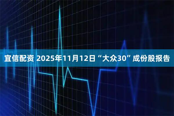 宜信配资 2025年11月12日“大众30”成份股报告